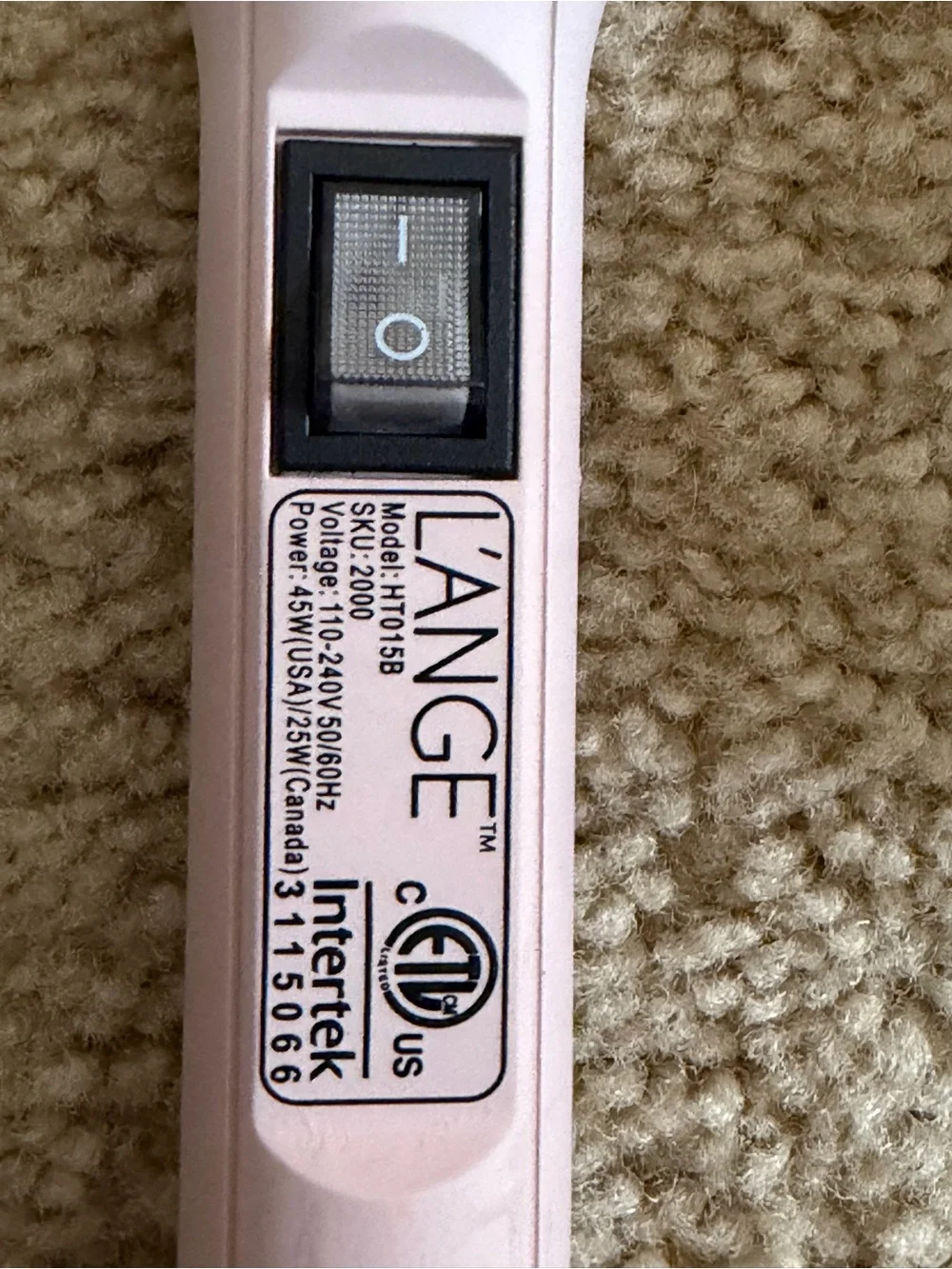 L’ange Ondule’ Lange Ondule 25mm Titanium Curling Wand 1” EUC